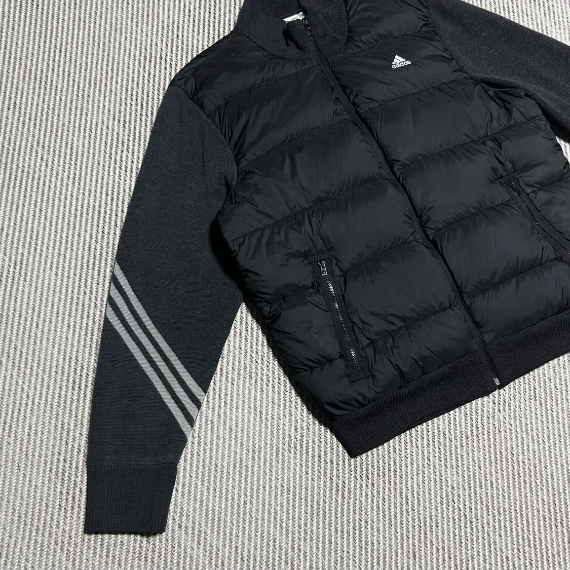 [XL] adidas 아디다스 다운 니트 패딩 집업 자켓 상품이미지2