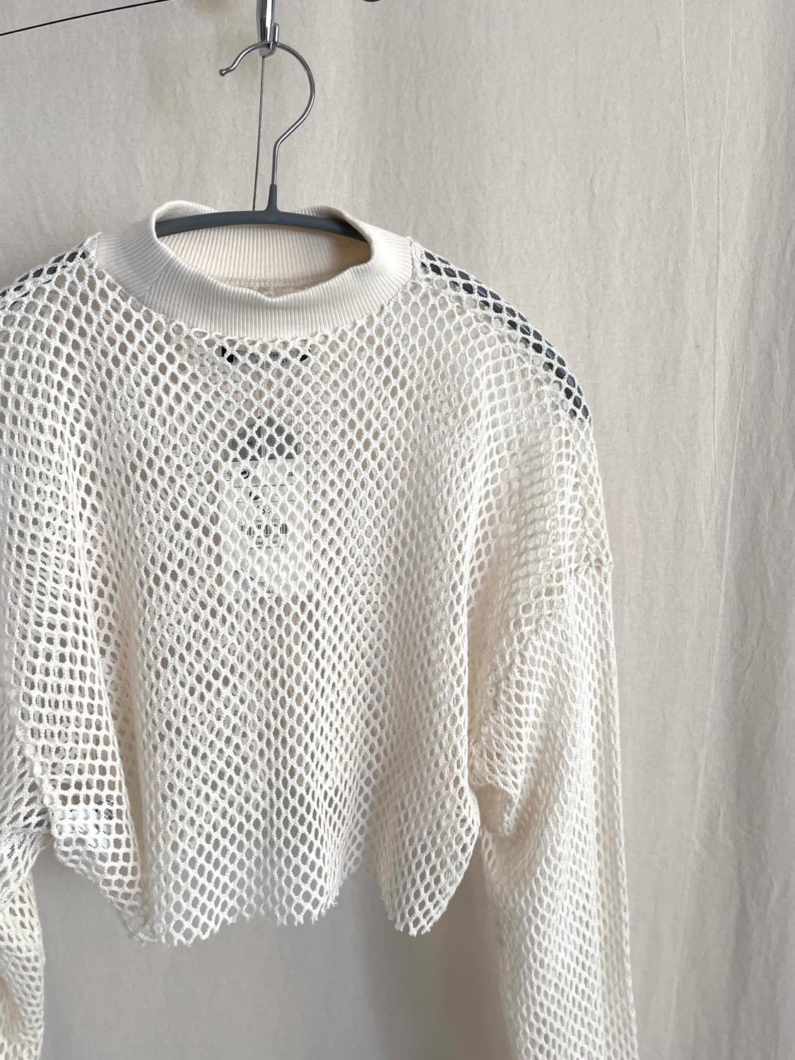 Bershka 매쉬 모크넥 크롭탑 상품이미지3