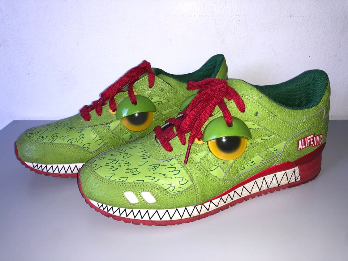 아식스 Asics X ALIFE 젤 라이트 III 그린 몬스터 275 상품이미지2