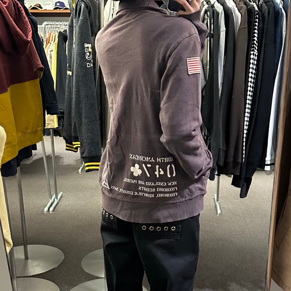 XL)AVIREX vintage Air Patrol Unit 집업 상품이미지2