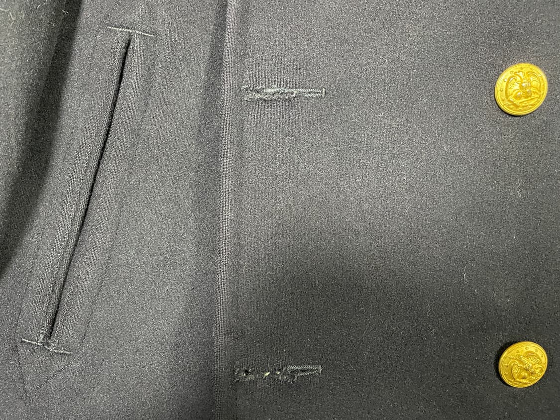 100) 60's 미군 금장 미해군 커지울 피코트(RRL&LVC&폴로) 상품이미지10