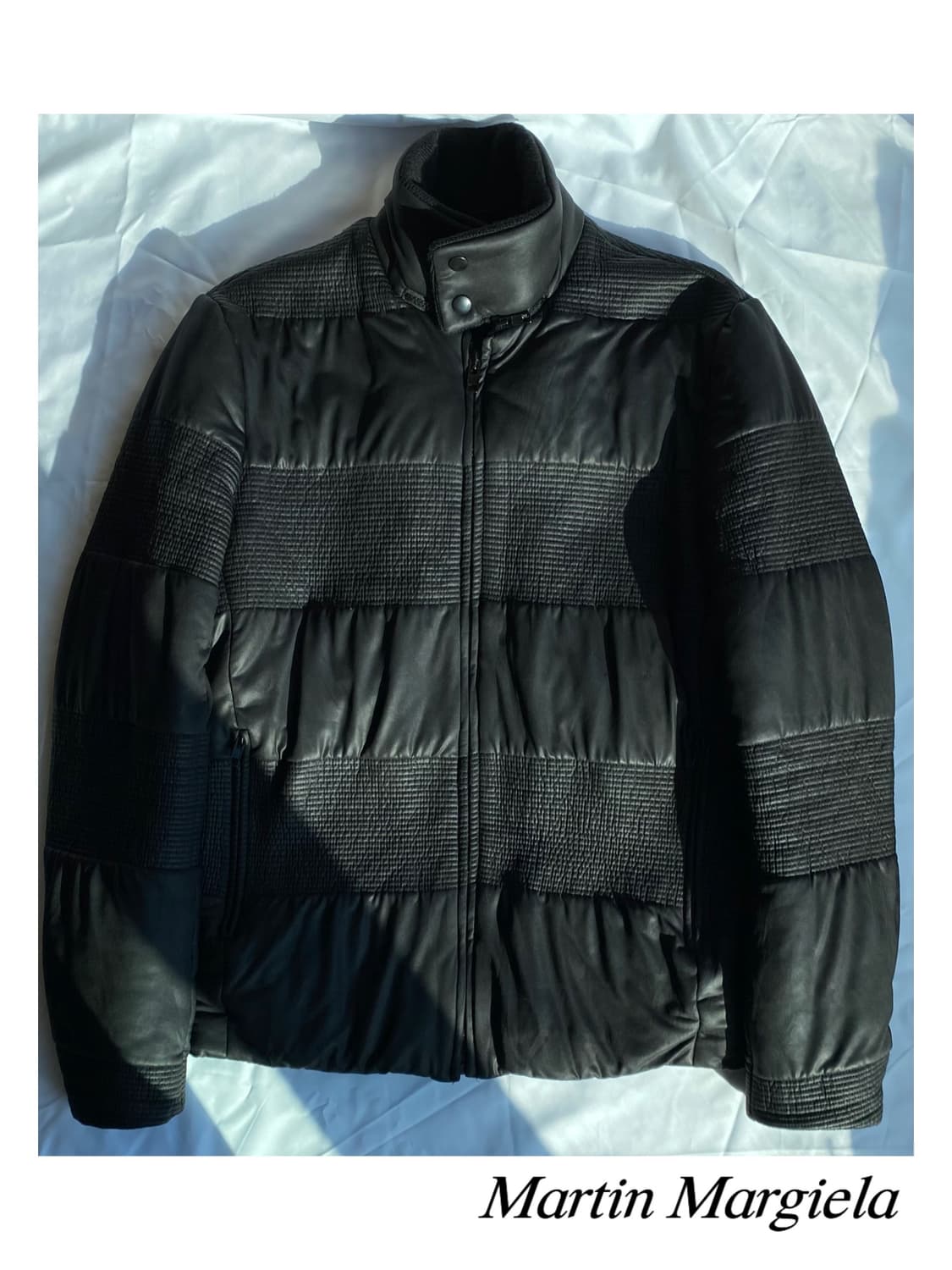 마틴 마르지엘라 패널 왁스드 패딩 자켓 아카이브 푸퍼 아티저널 상품이미지2