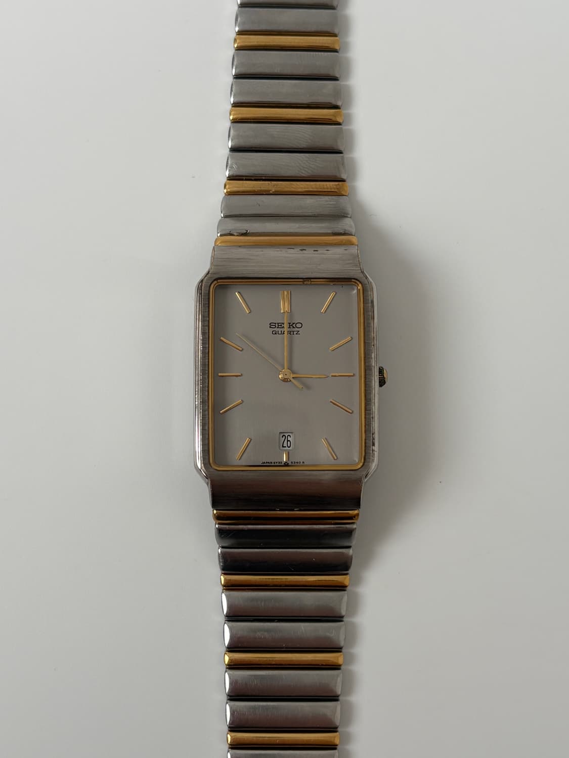 1990s Grey Dial Combi Square Quartz 상품이미지4