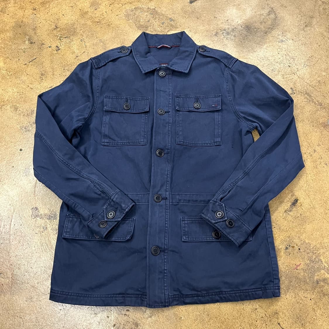 [정품/M] 타미힐피거 네이비 셔츠 자켓 b8 상품이미지2