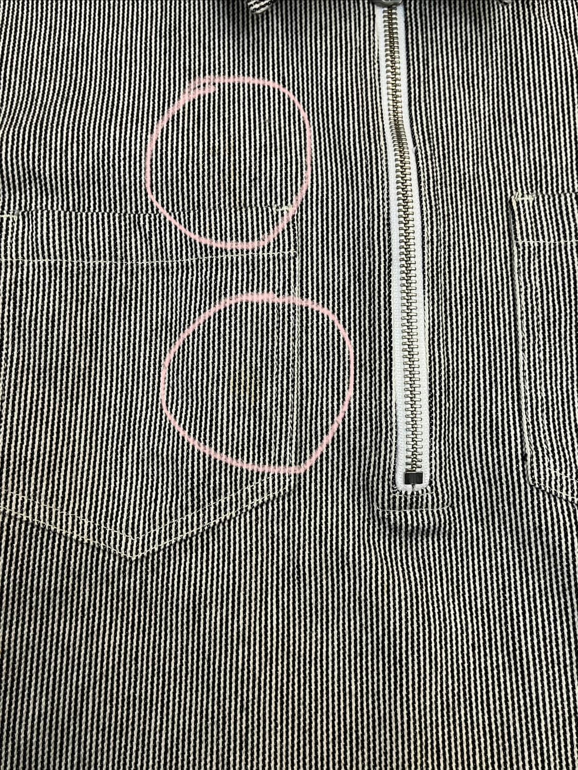 에스피오나지 스트라이프 반집업 반팔 셔츠 블랙 #csz3672 상품이미지6