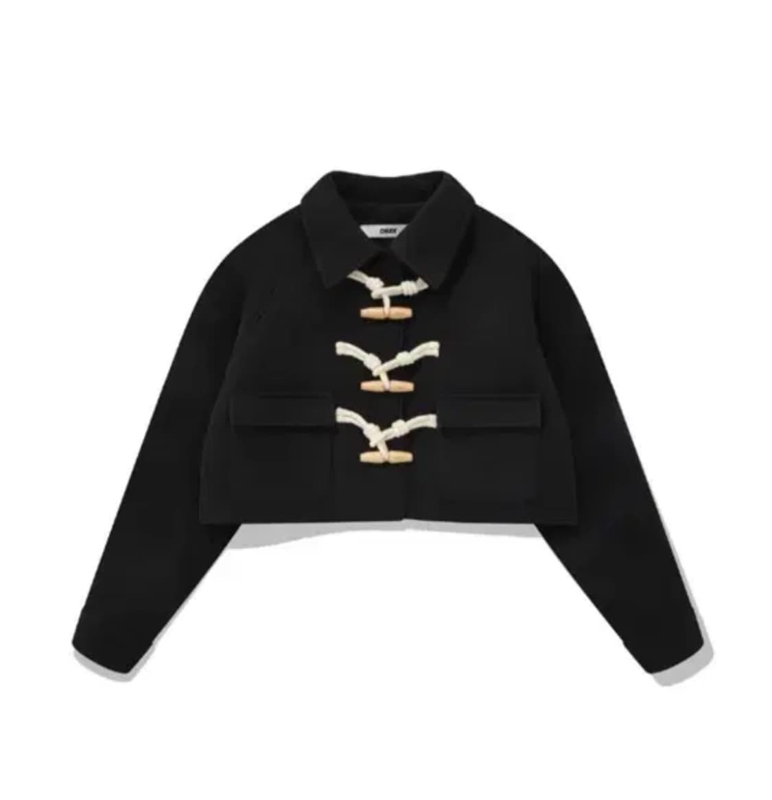 척 래글런 숏 더플 크롭 떡볶이 코트 상품이미지1