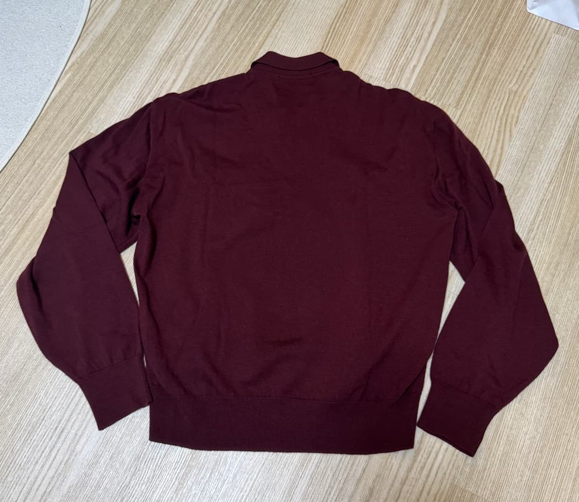 YSL 입생로랑 빈티지 버건디 니트 상품이미지7