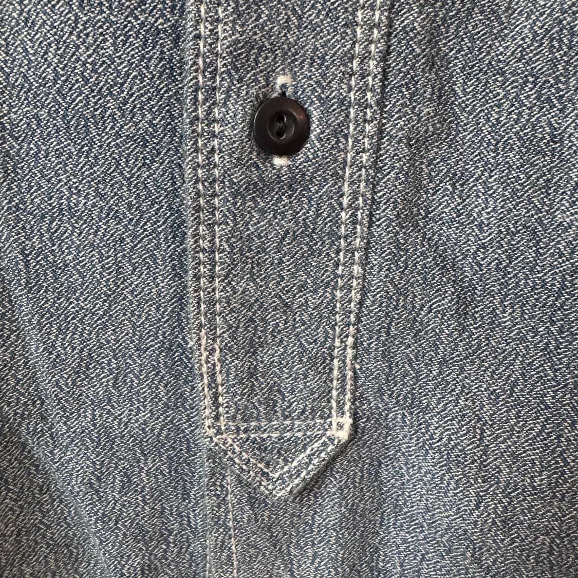 네이비 USN 샴브레이셔츠 M 상품이미지5