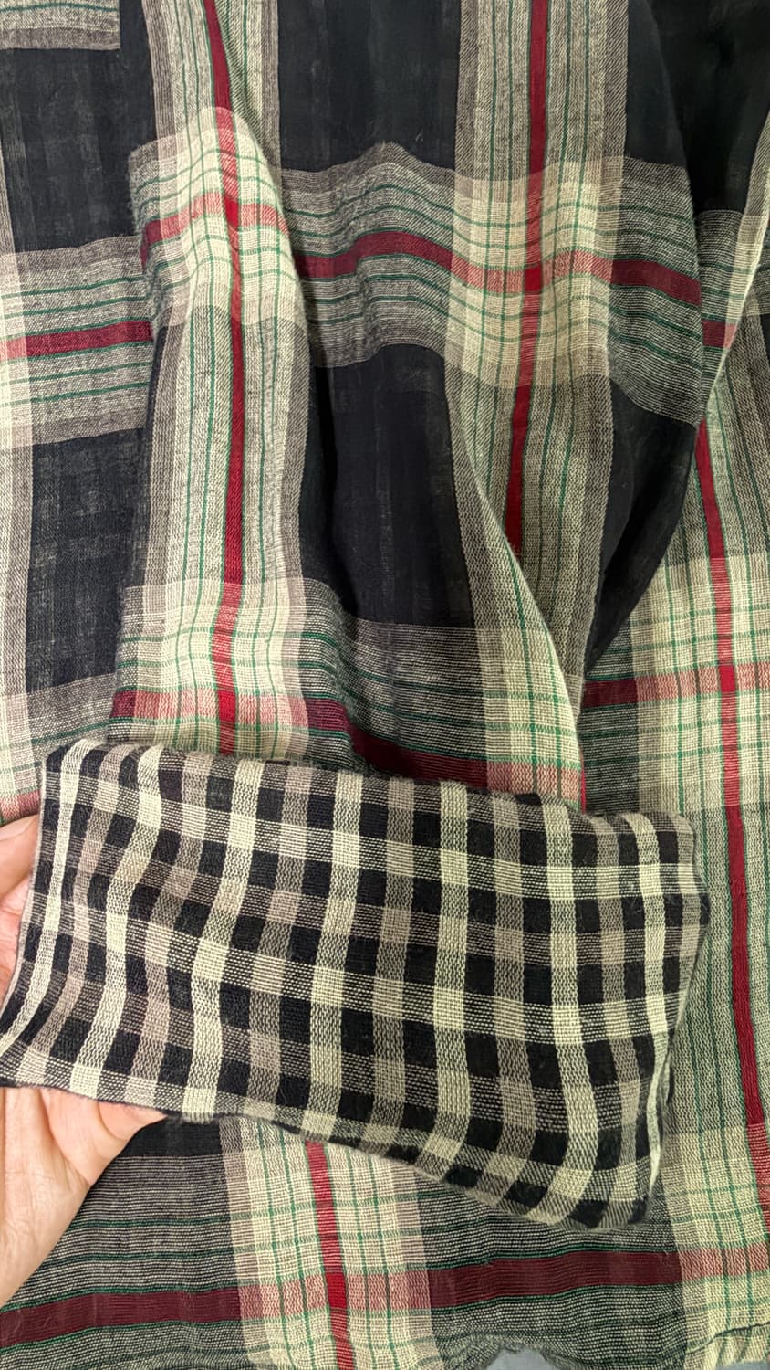 파르티멘토 리버스 체크 셔츠 L 상품이미지3