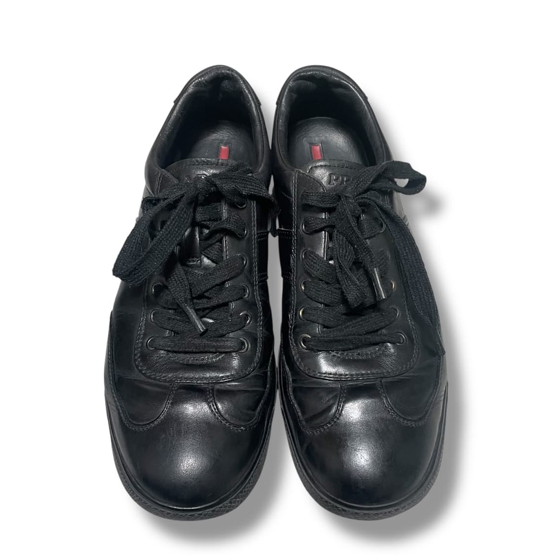 270) 프라다 스포츠 레더 사이드로고 스니커즈 신발 상품이미지3