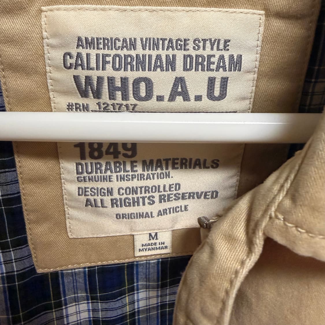 후아유 스테브 해링턴 자켓 베이지 M 상품이미지3