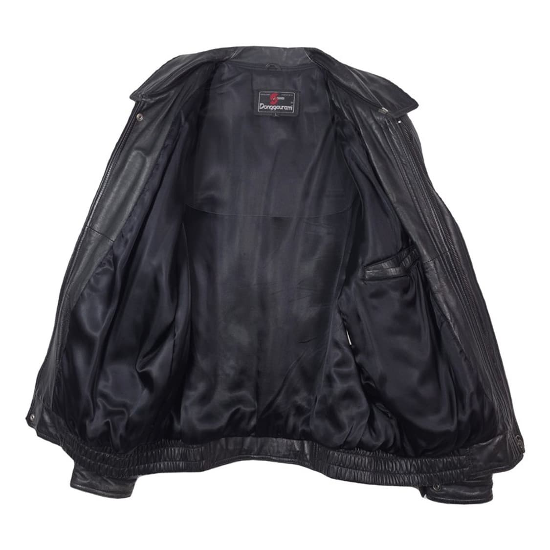 빈티지 리얼 양가죽 오버핏 블루종 자켓 L 상품이미지2