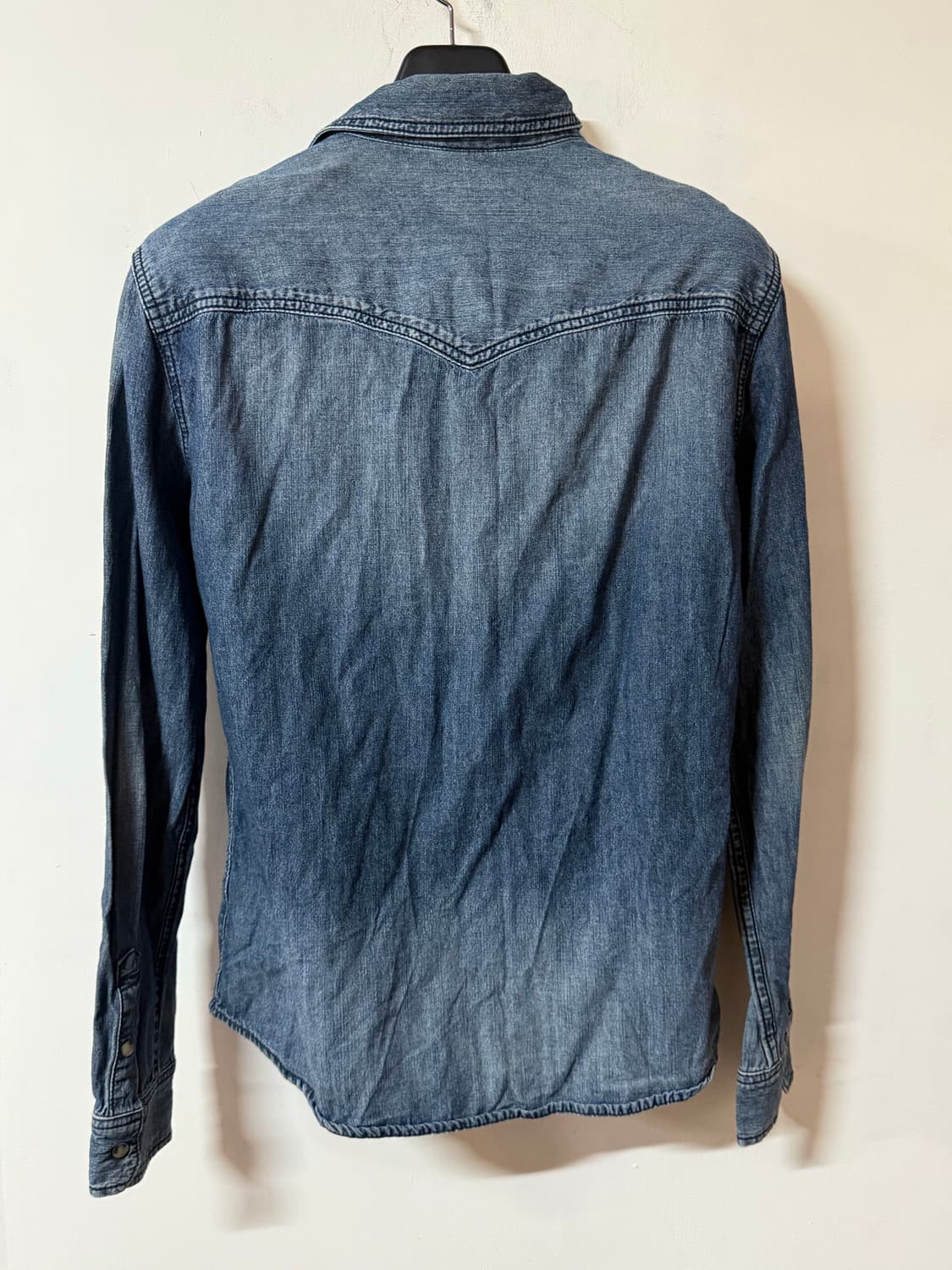 간절기템 디키즈 웨스턴 인디고 데님 셔츠 L 상품이미지2