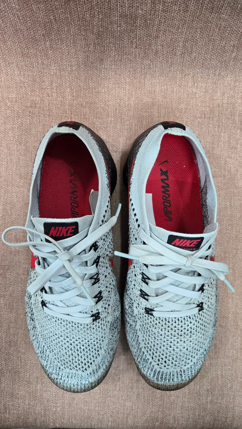 나이키 265mm- 베이퍼맥스 플라이니트 플래티넘 블랙 레드  상품이미지2