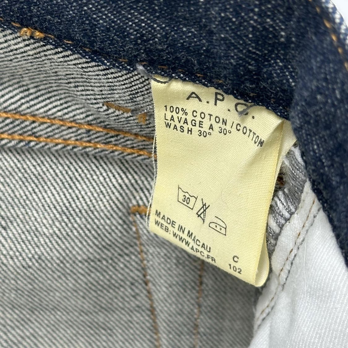 29 A.P.C. 아페쎄 슬림핏 생지 데님팬츠 상품이미지7