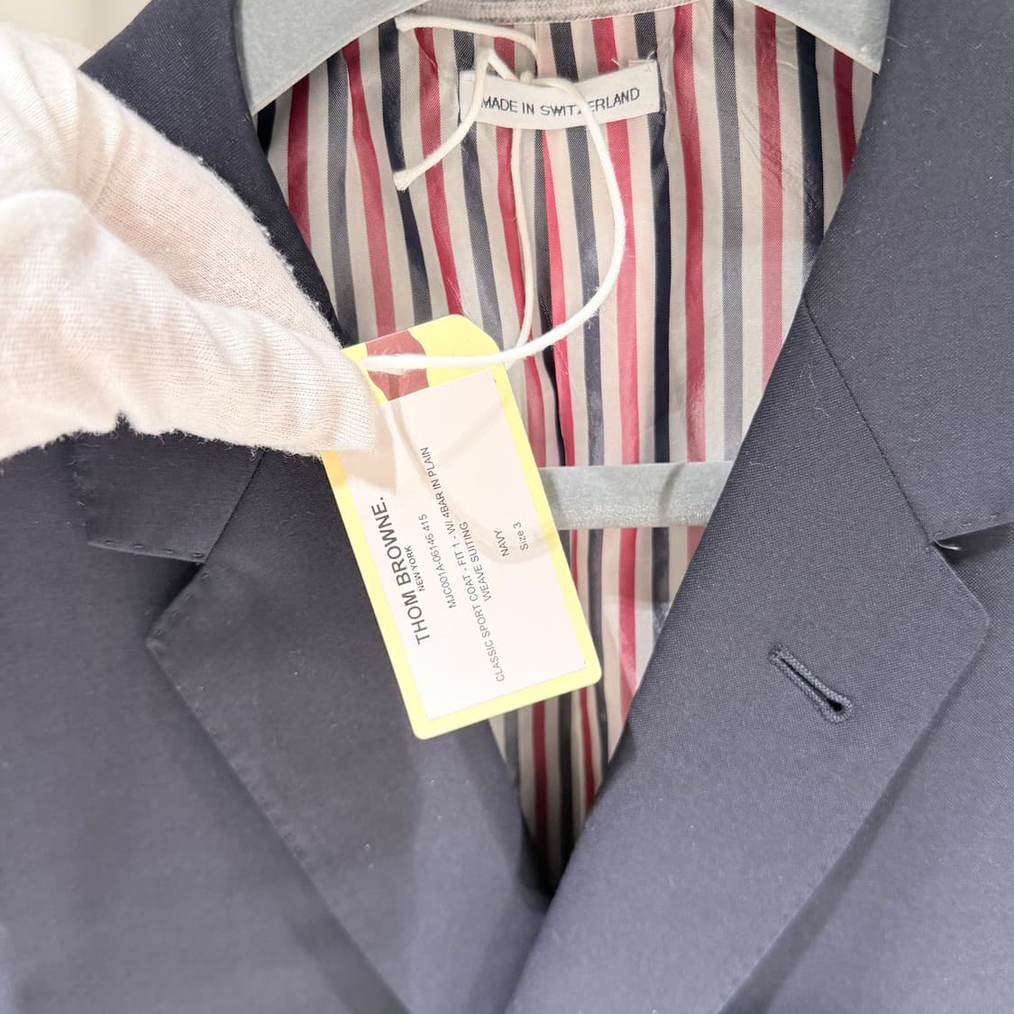 3 / 톰브라운 사선완장 플레인 위브 블레이저 / 택달림 상품이미지3