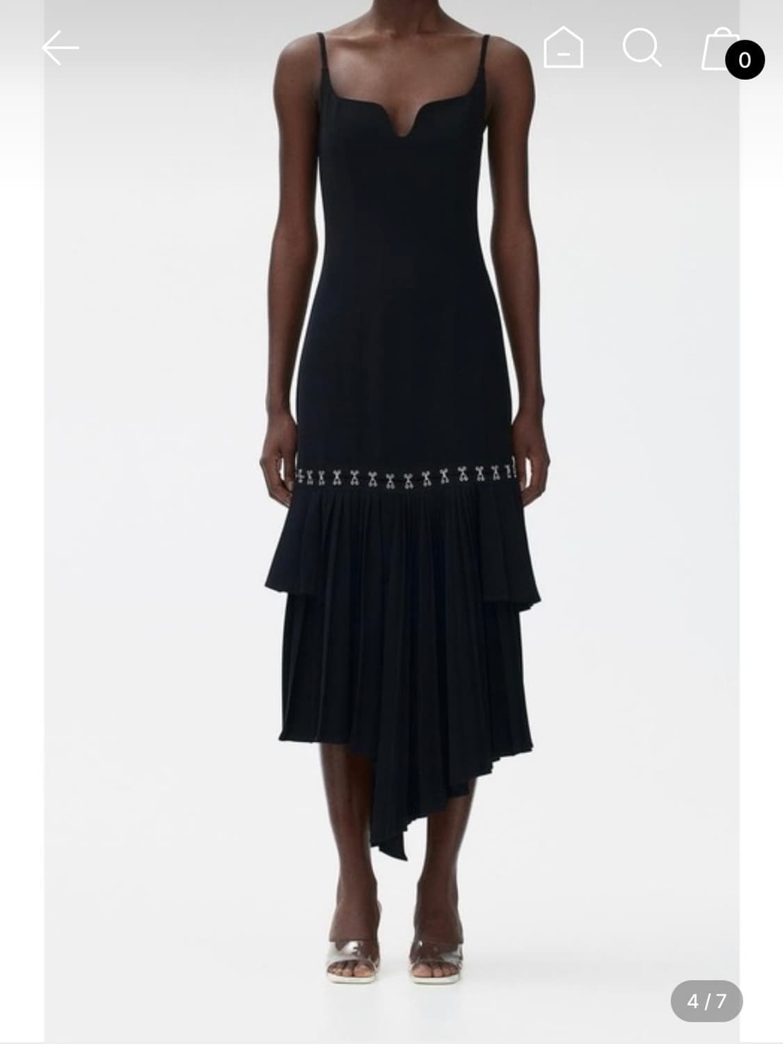 RokhxH&M 레이어드 스커트 어시메트릭 드레스 상품이미지4