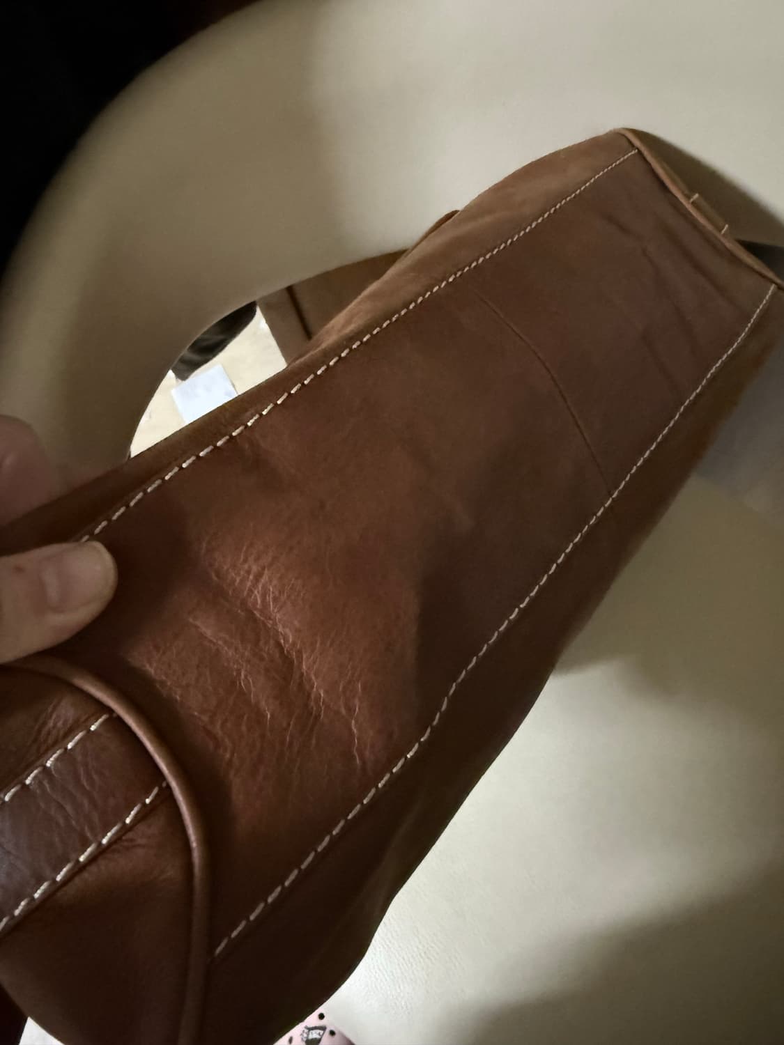 빈티지소가죽숄더가방 상품이미지4