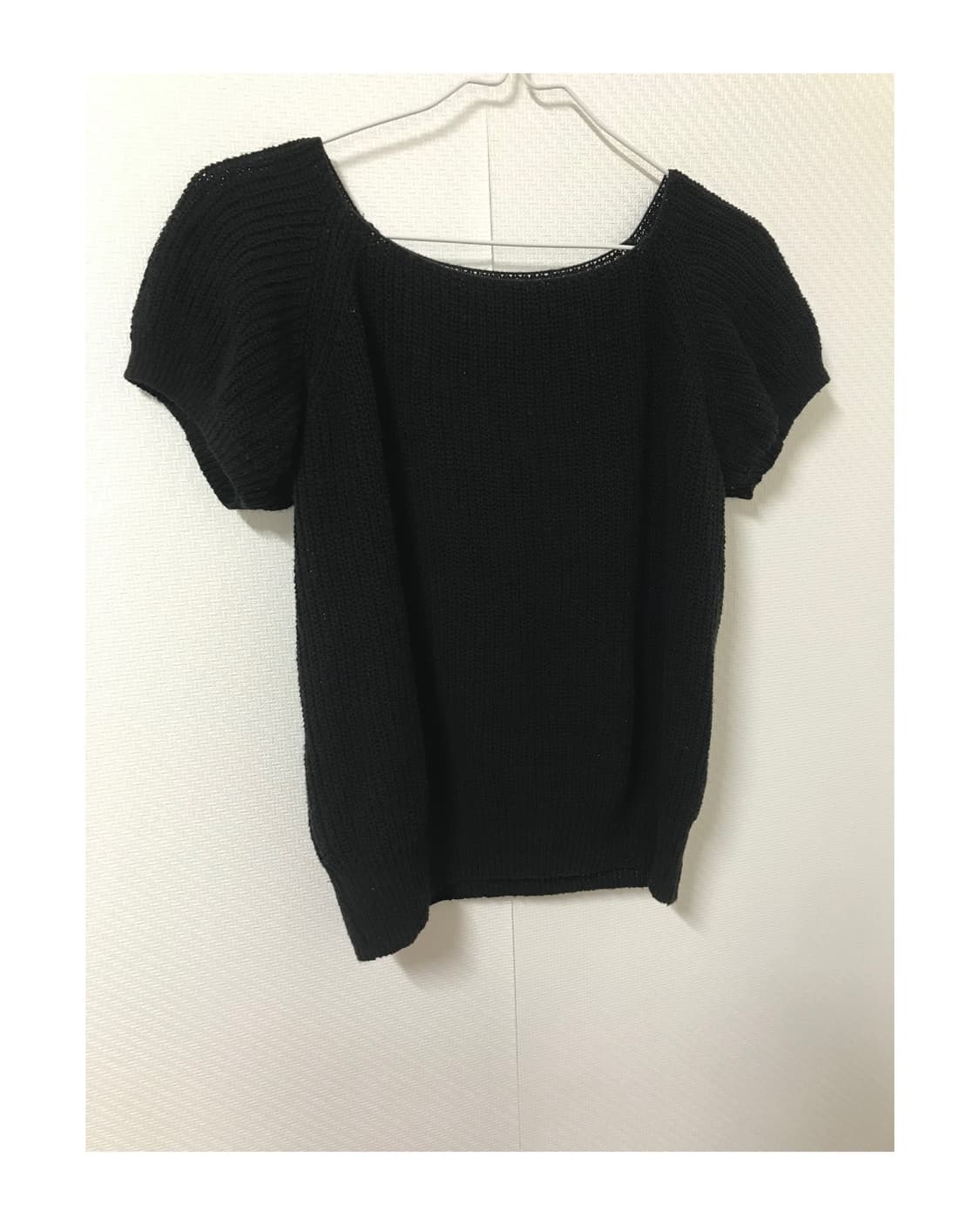 vintage black ballon knit purff top 상품이미지2