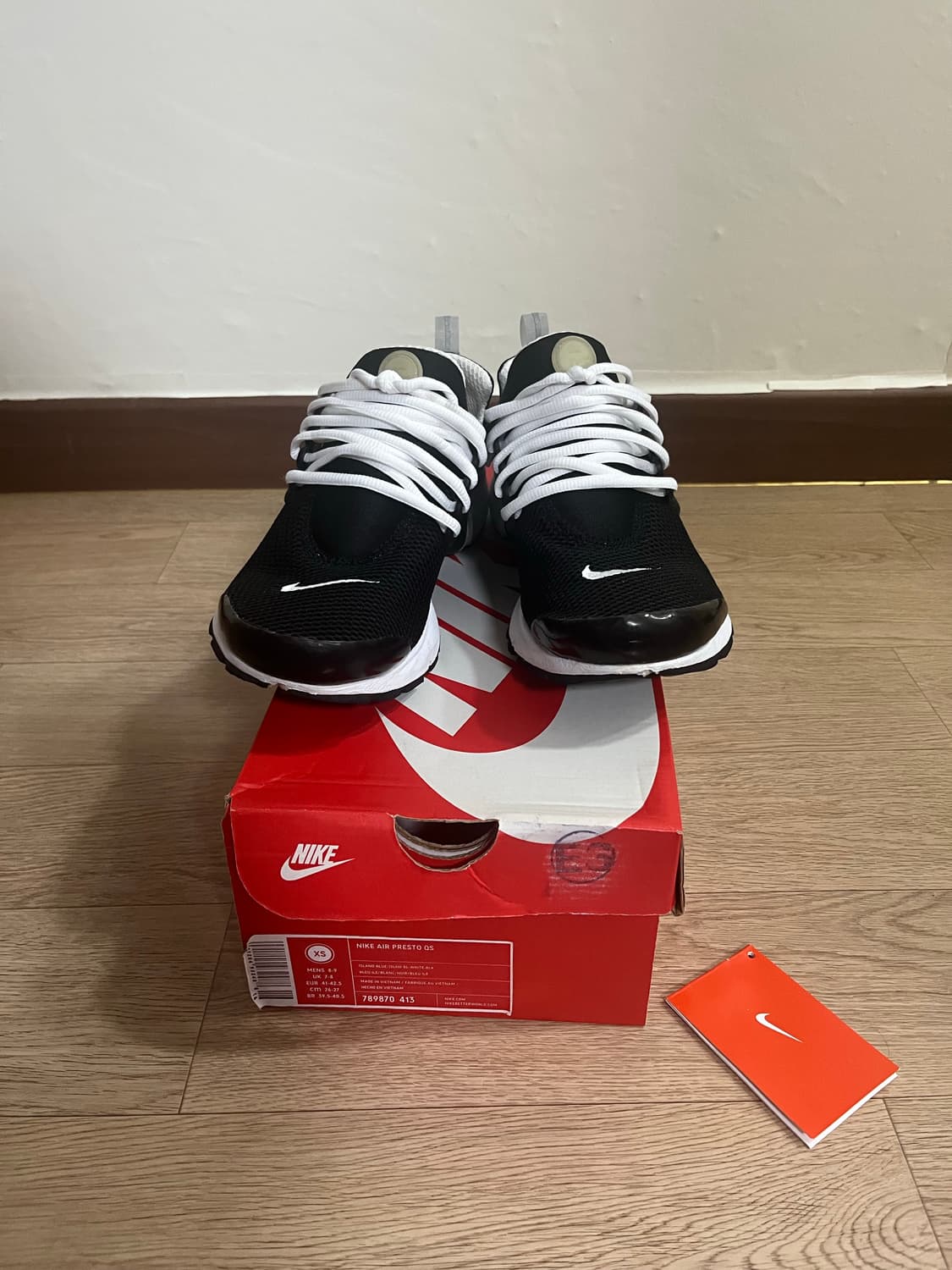 나이키 프레스토 xs 흰검  260-270 상품이미지2