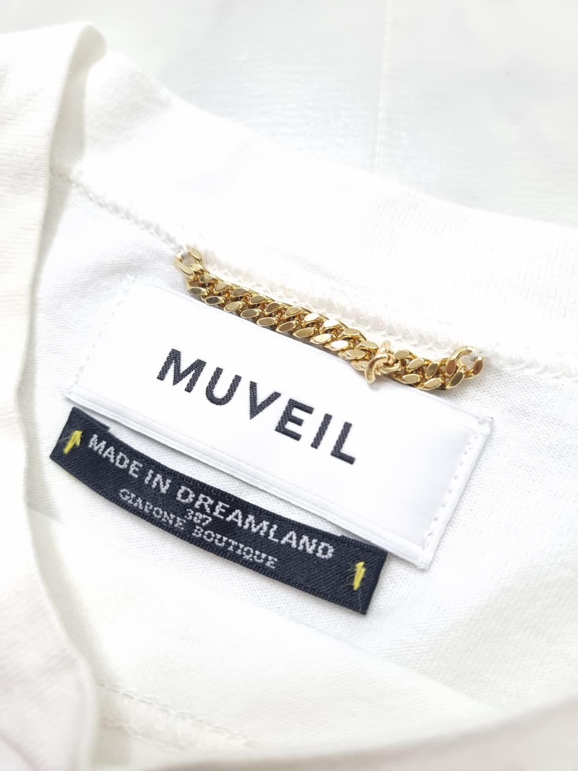 MUVEIL 뮤베일 화이트 셔링 반팔 블라우스 55 상품이미지3