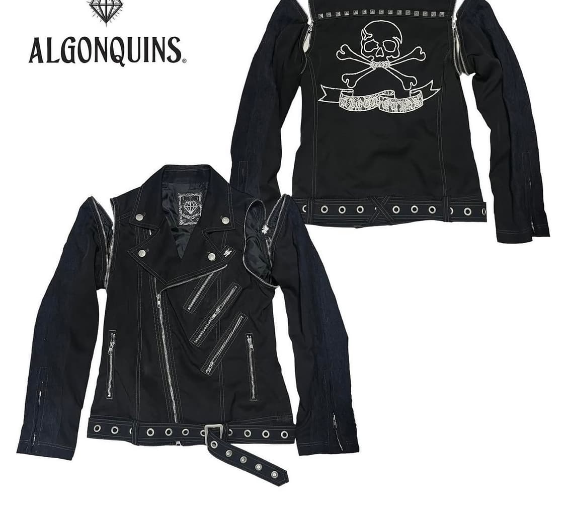 Algonquins skull punk rider jacket 상품이미지3