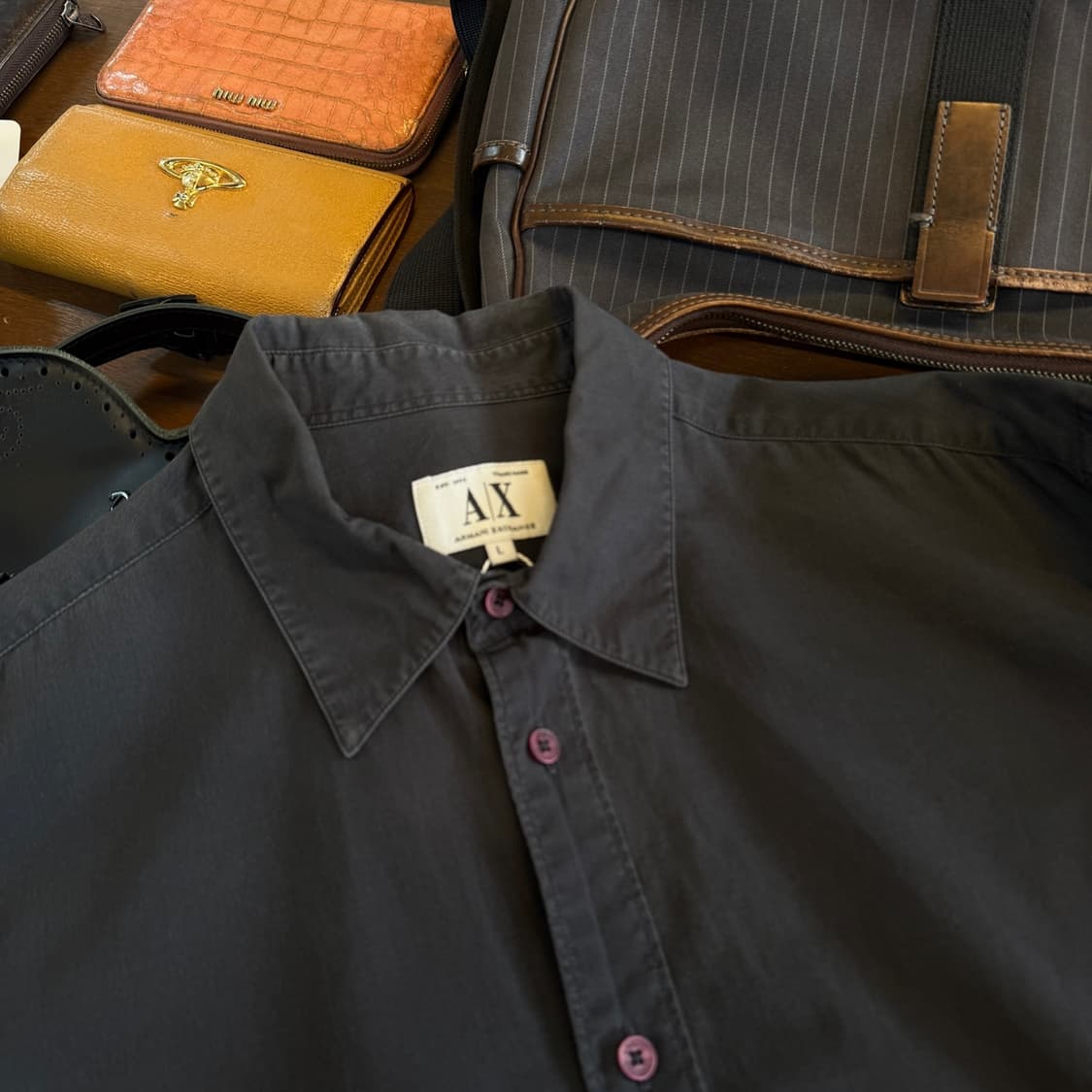 아르마니 익스체인지 암 스펠아웃 셔츠 L 상품이미지2