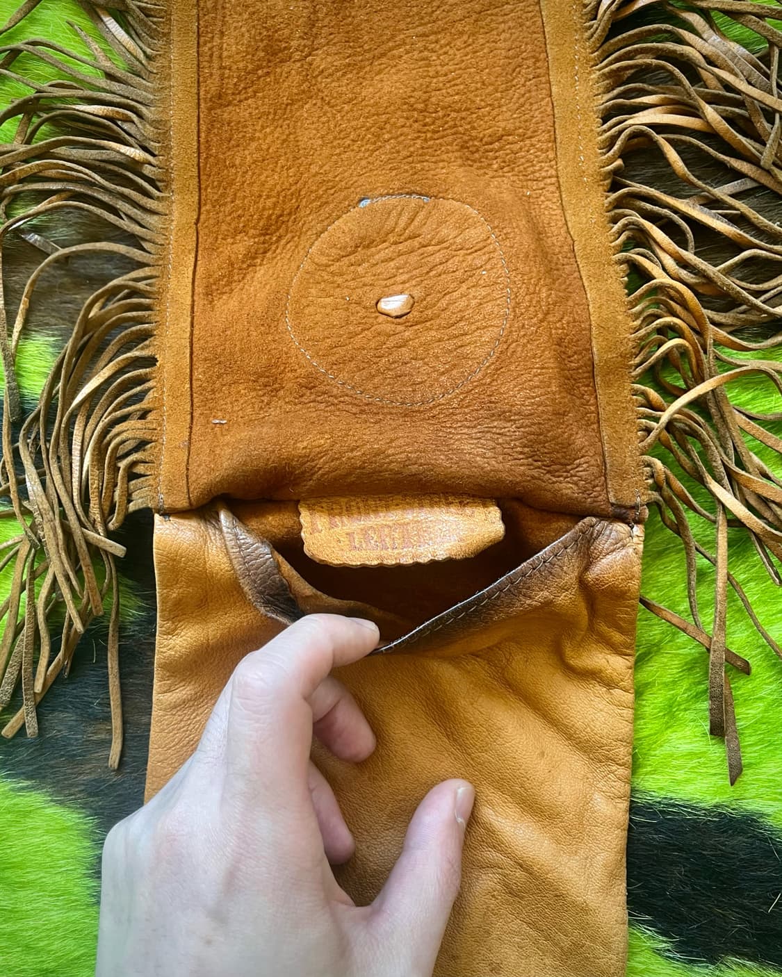 Native American Deer Skin Fringe Bag 상품이미지6