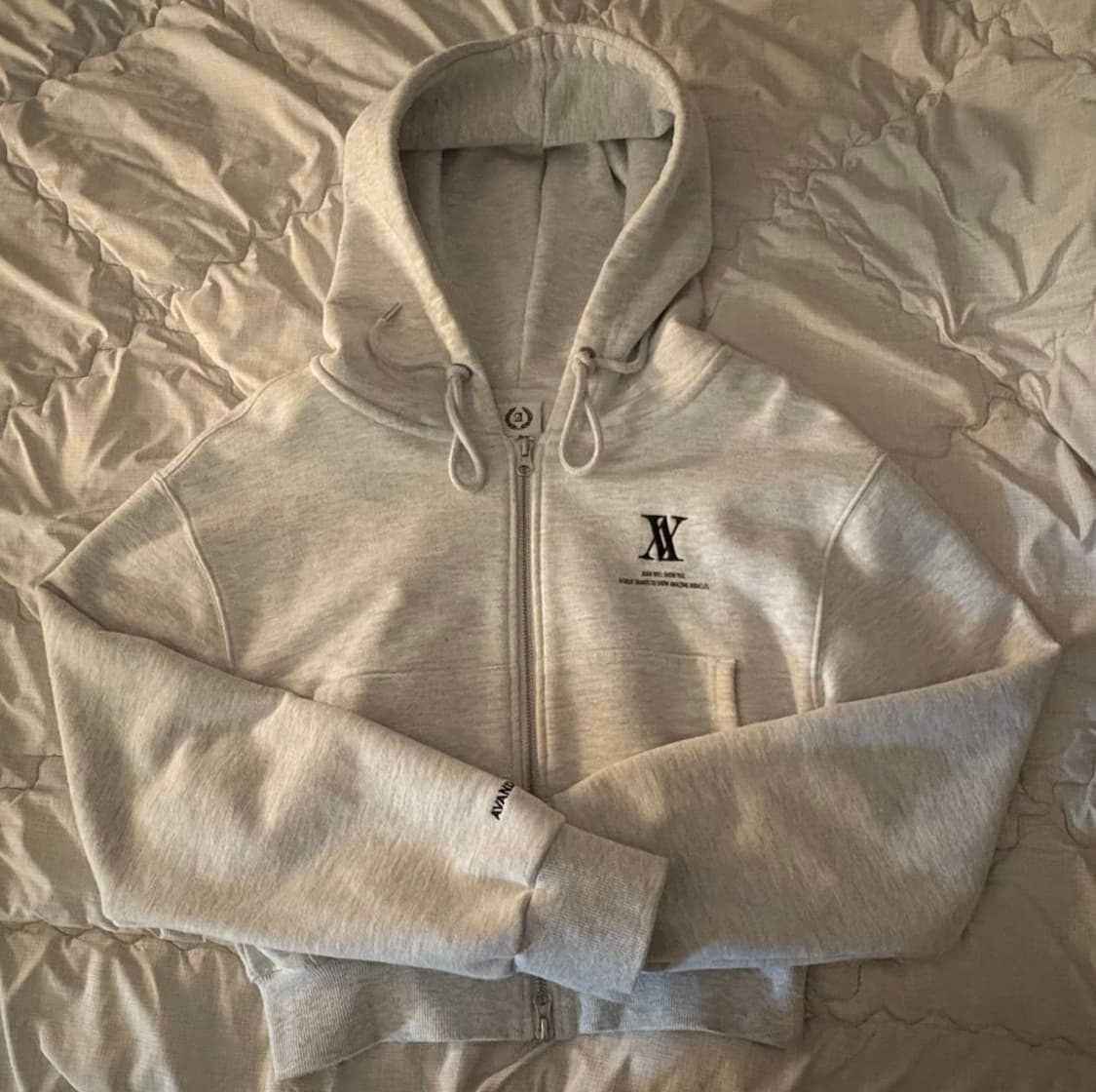 어반드레스 크롭 후드집업 상품이미지1