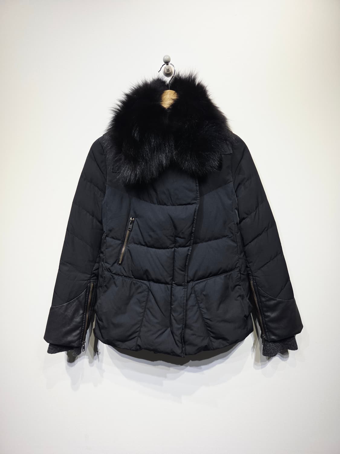 SYSTEM 시스템 폭스퍼 덕다운 숏패딩 상품이미지2