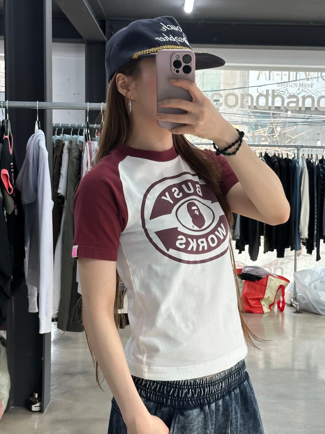 베이프 APEE 비지웍스 래글런 반팔티 상품이미지2