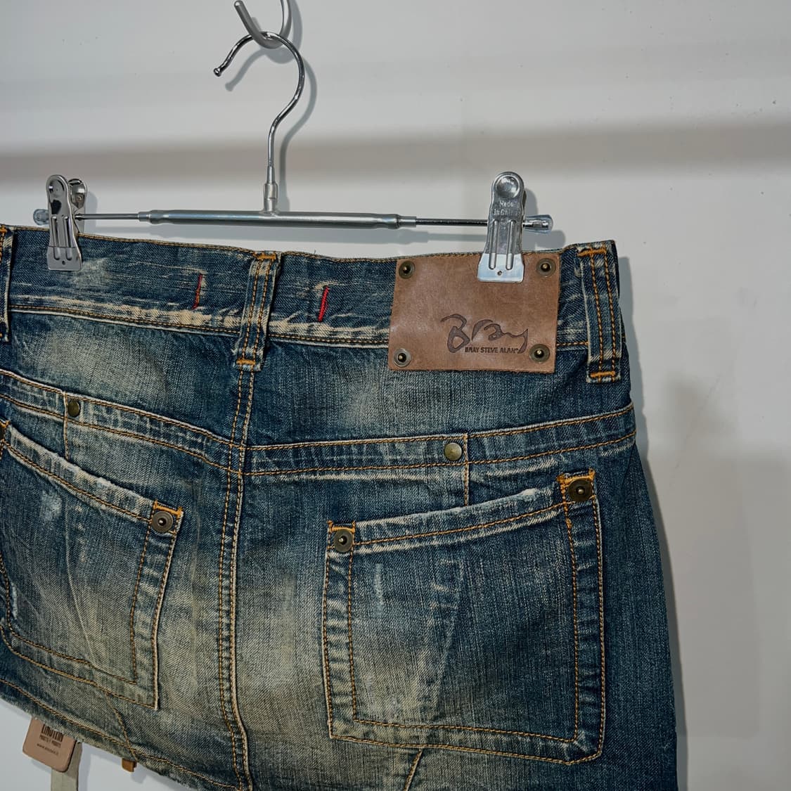 BRAY STEVE ALAN 바이커 데님 미니스커트 상품이미지9