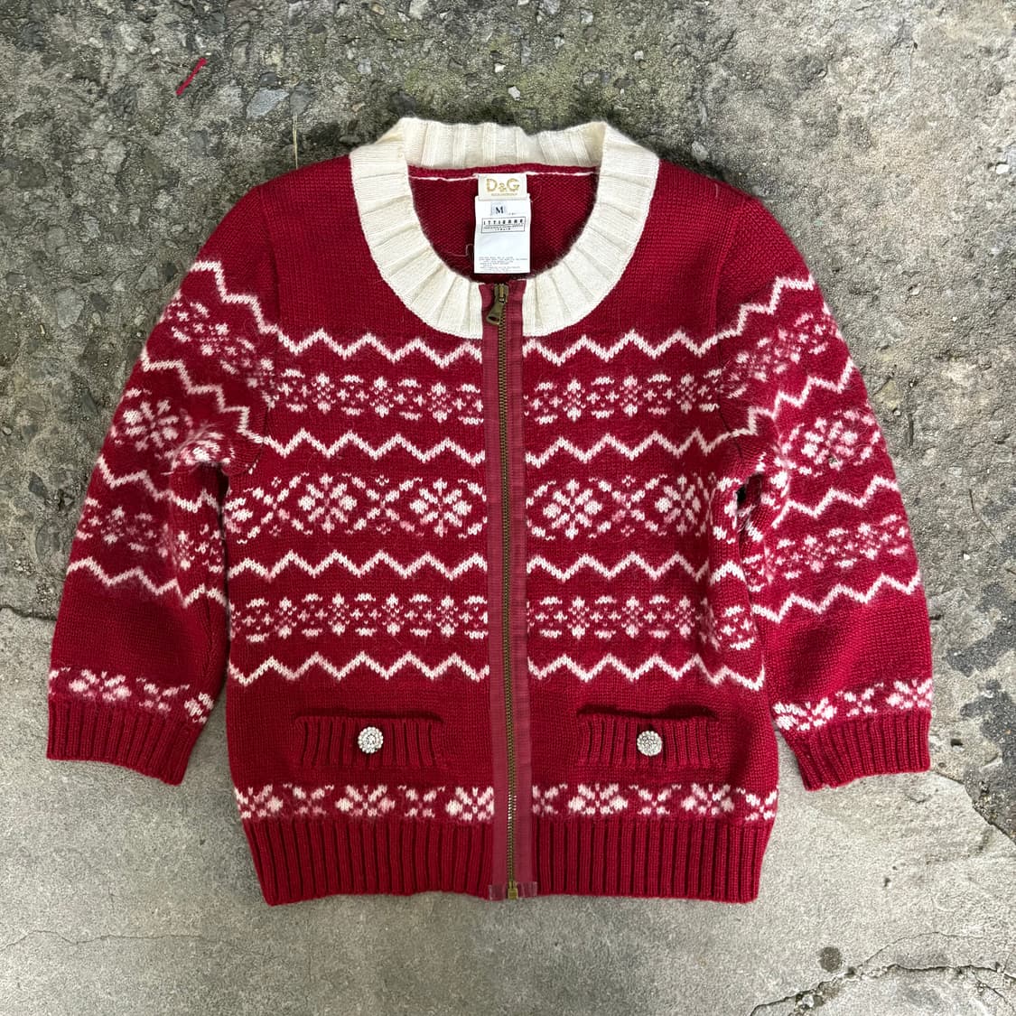 돌체 앤 가바나 노르딕 패턴 니트 가디건 상품이미지4