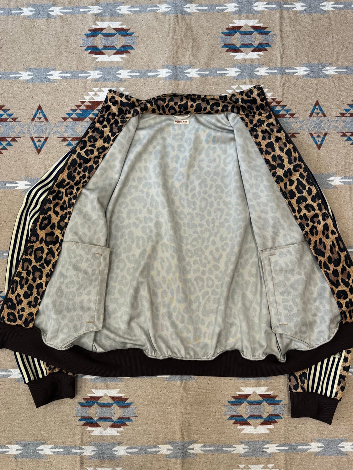 [4][XL] 캐피탈 스무스 저지 스턴트맨 앤 우먼 트랙 자켓 레오파드 상품이미지4