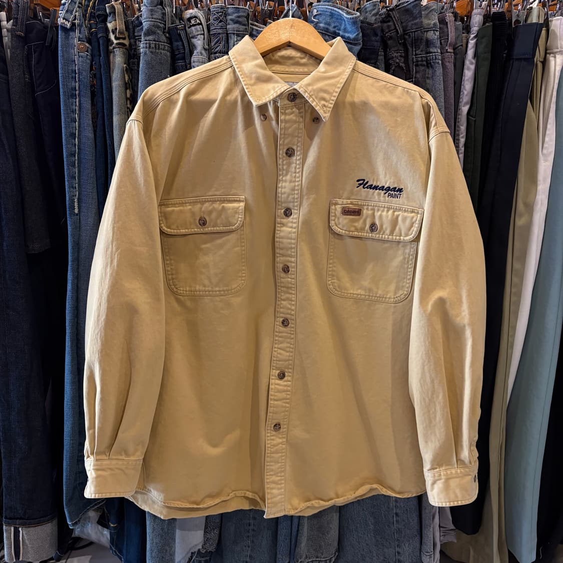 칼하트 워크 셔츠 베이지 XL 상품이미지3