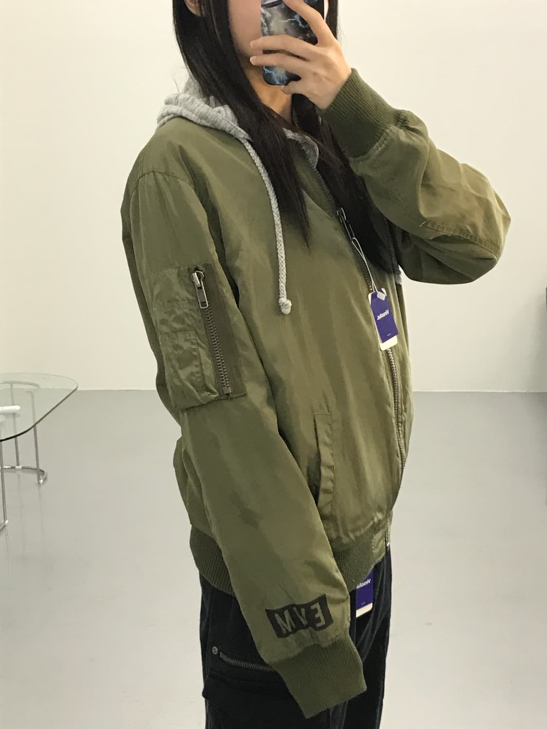 엔빔 그린 항공점퍼 상품이미지3