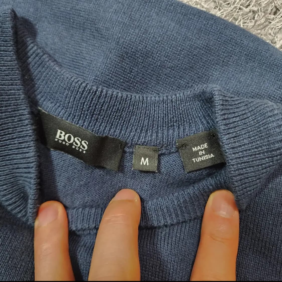 보스  라운드 니트 티셔츠 M 상품이미지6