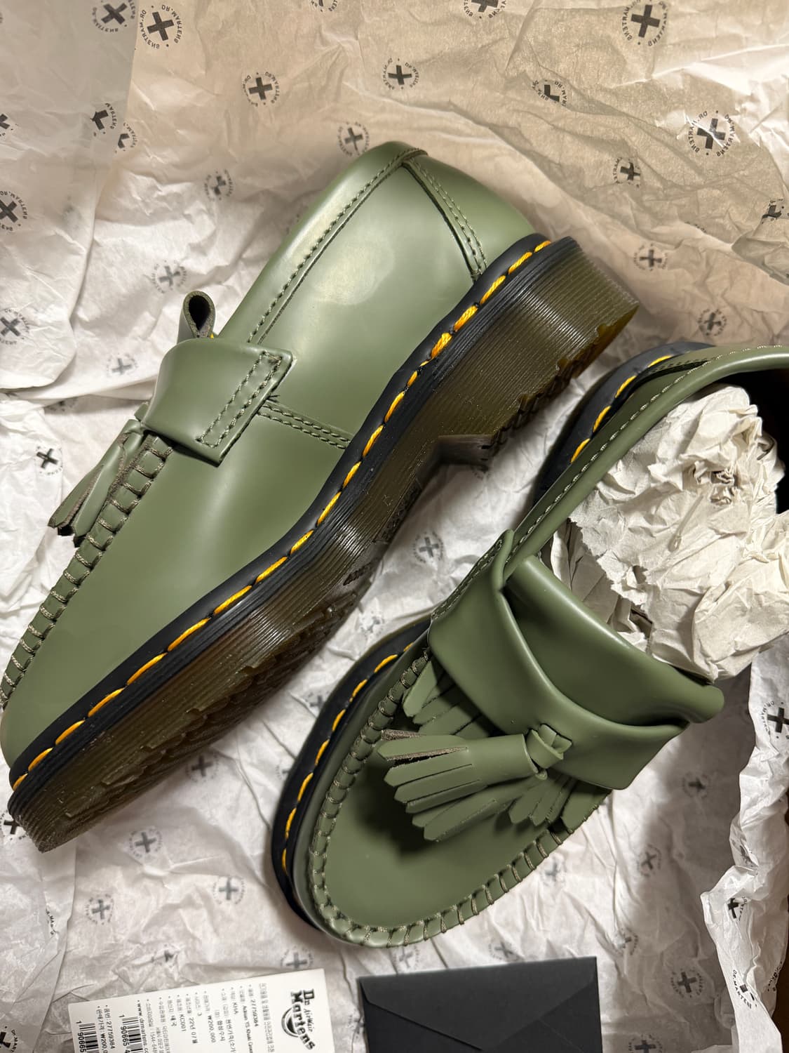 닥터마틴 아드리안 YS 카키 그린 220 새제품 상품이미지3