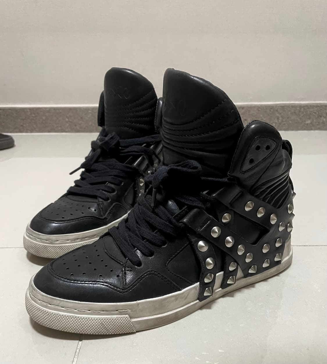 Ash enjoy nappa 하이탑 웨지 스터드 스니커즈 상품이미지2