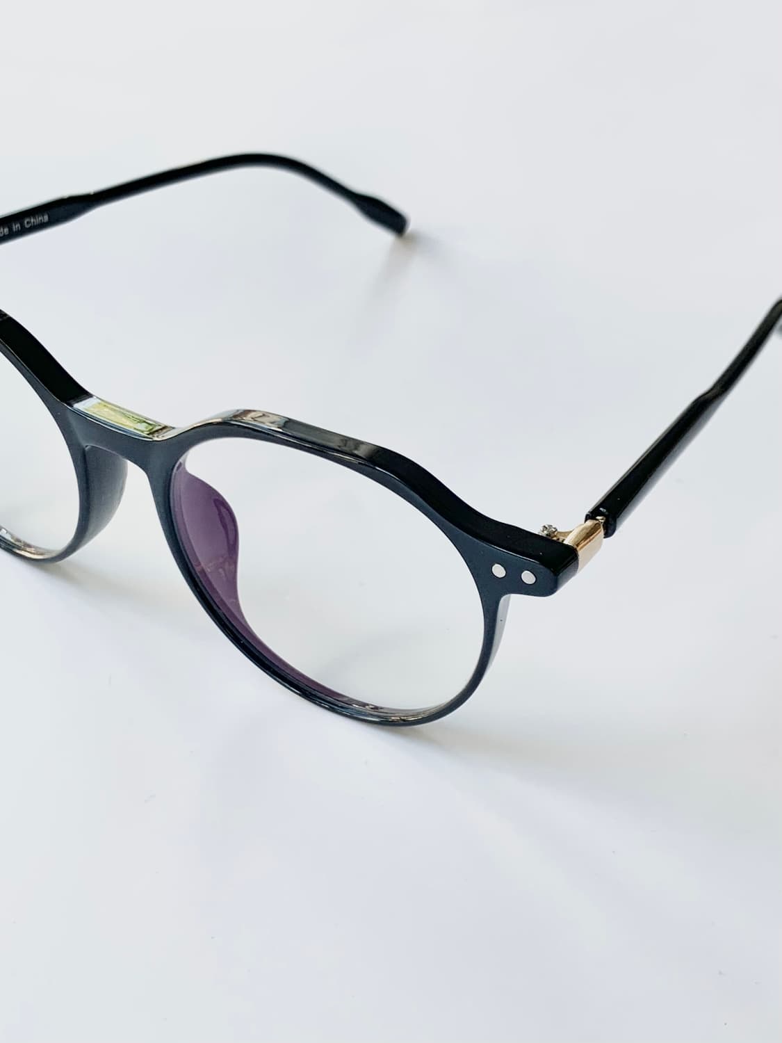 오피스 라운드 오버사이즈 블루라이트 렌즈 장착 뿔테 327 상품이미지3