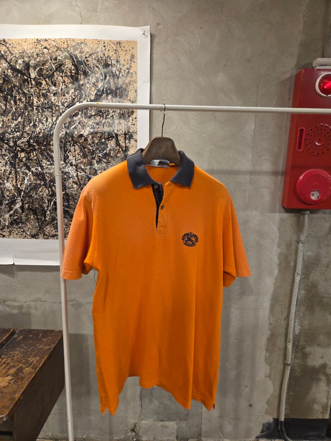 90'S 올드 버버리 PK 티셔츠 상품이미지4