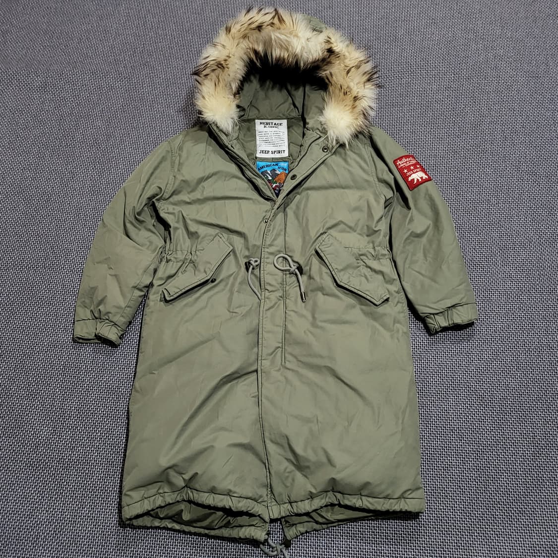 (공용) jeep 지프 폴라베어 덕다운 야상 패딩 (S/90-95) 상품이미지1