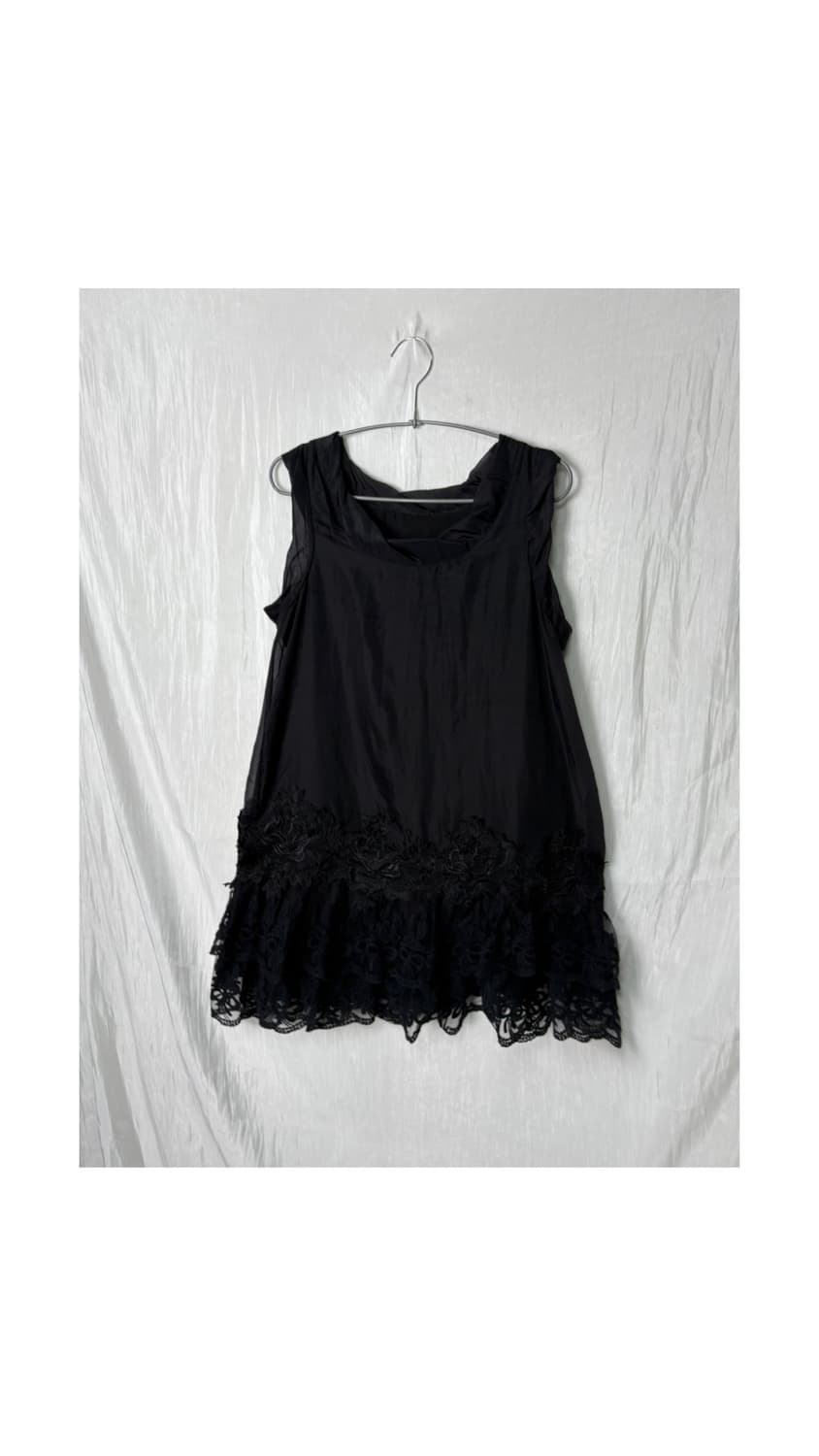 Midnight Lace Mini Dress 상품이미지6