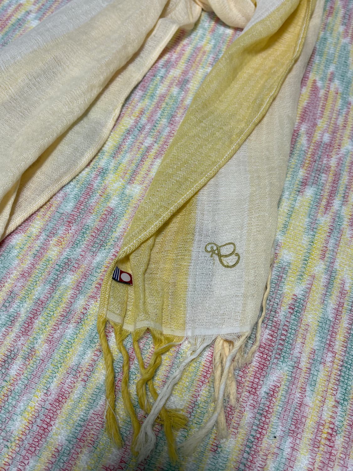 옐로우 그라데이션 스카프 상품이미지8