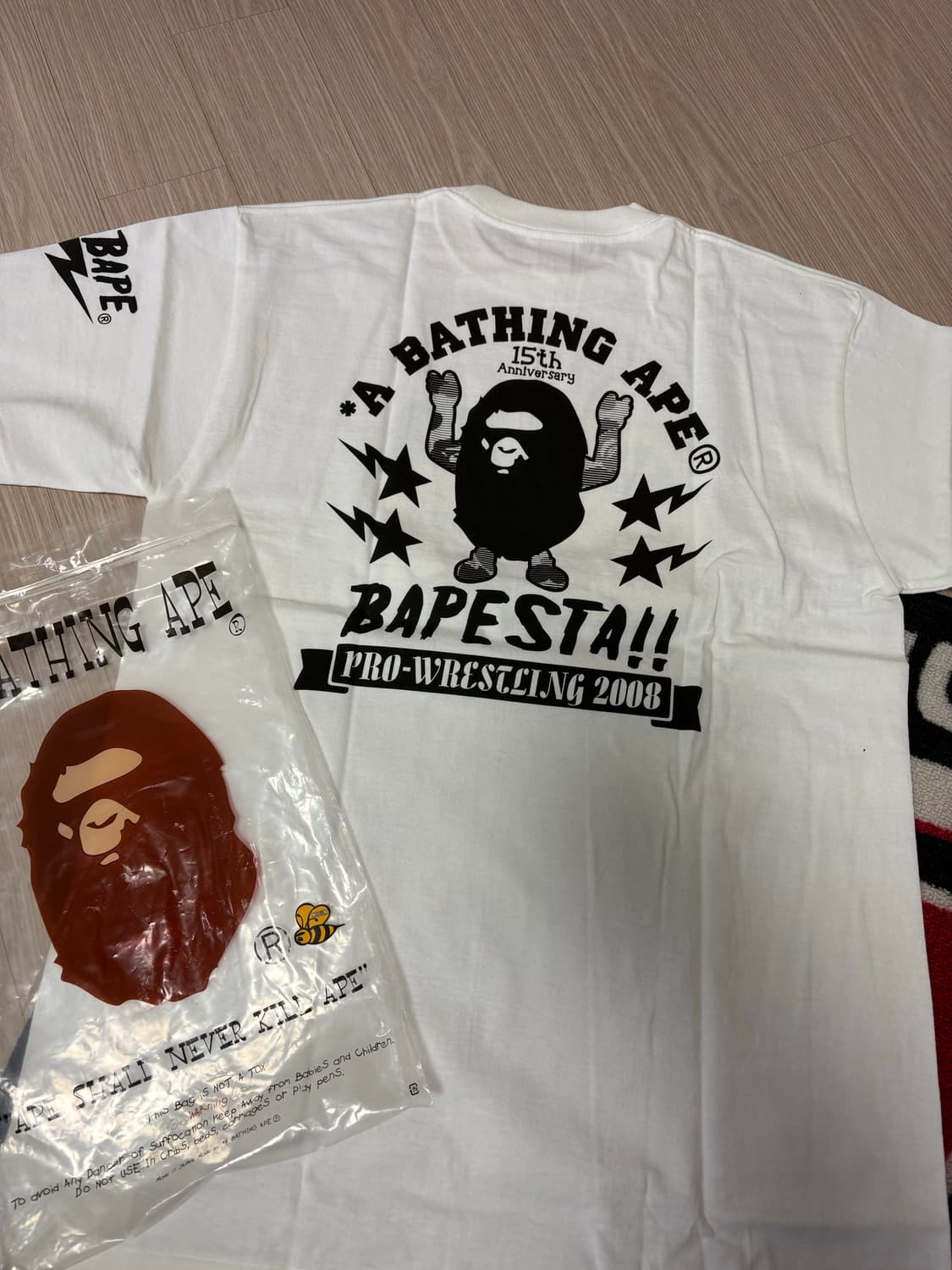 베이프 15주년 반팔 티셔츠 M 상품이미지5