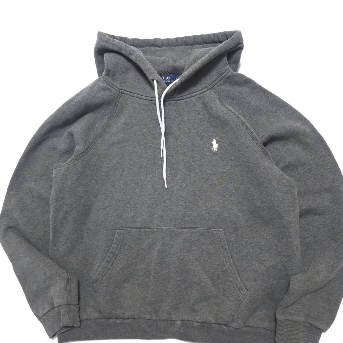 폴로 랄프로렌 우먼 신형 QR 후드 티셔츠 그레이 상품이미지2
