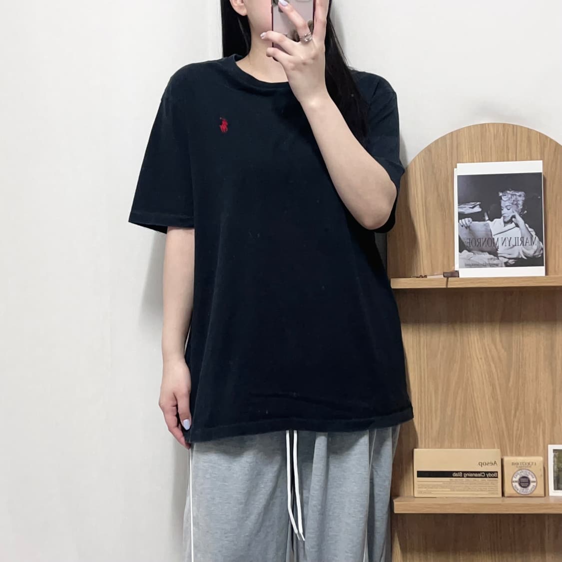 [정품] 폴로 블랙 / 레드포니 반팔티 [ L ]  상품이미지2