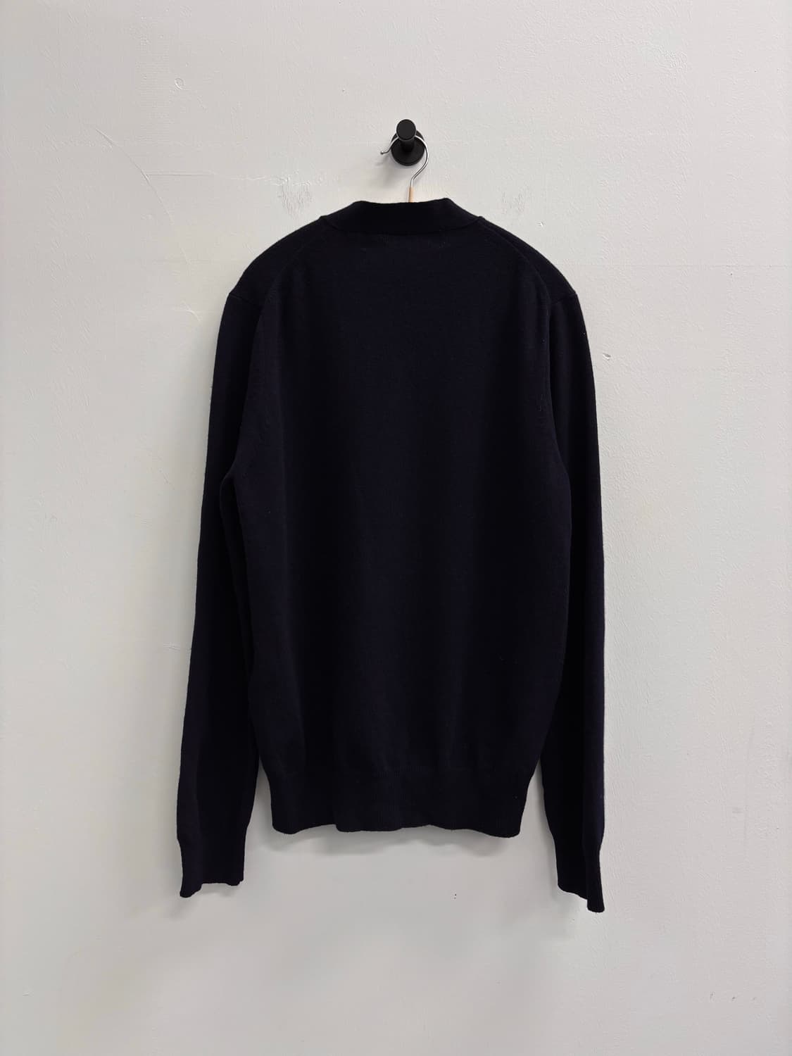 꼼데가르송 플레이 화이트 와펜 네이비 울 가디건 상품이미지3