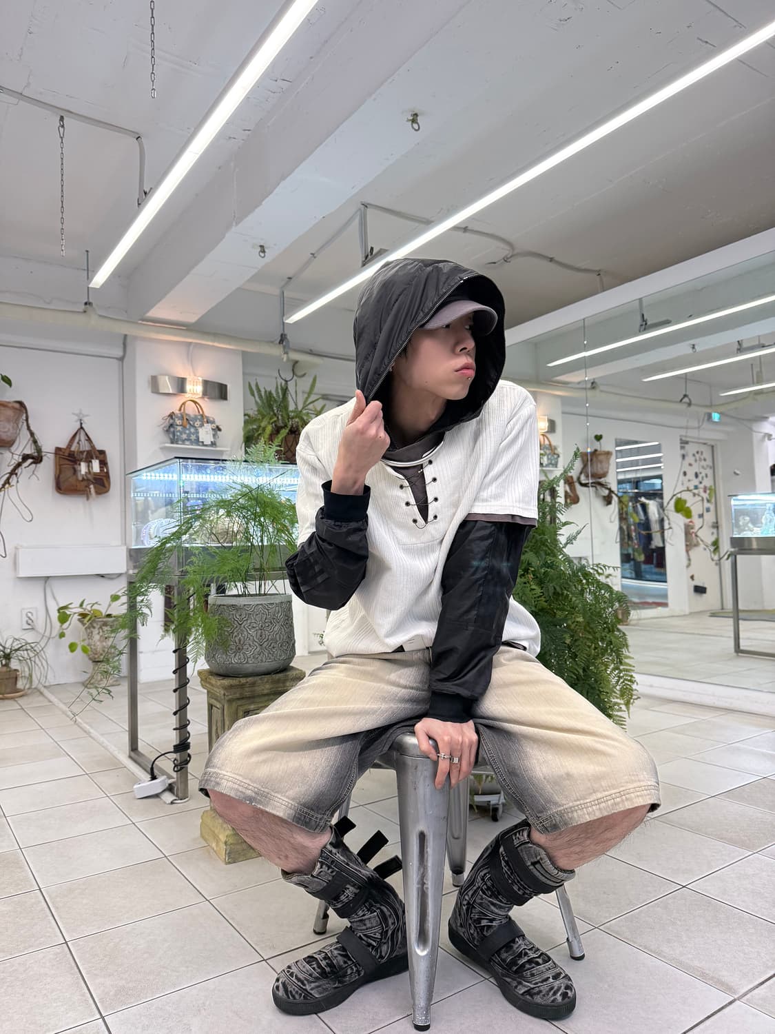 layered boxy t-shirt 상품이미지3