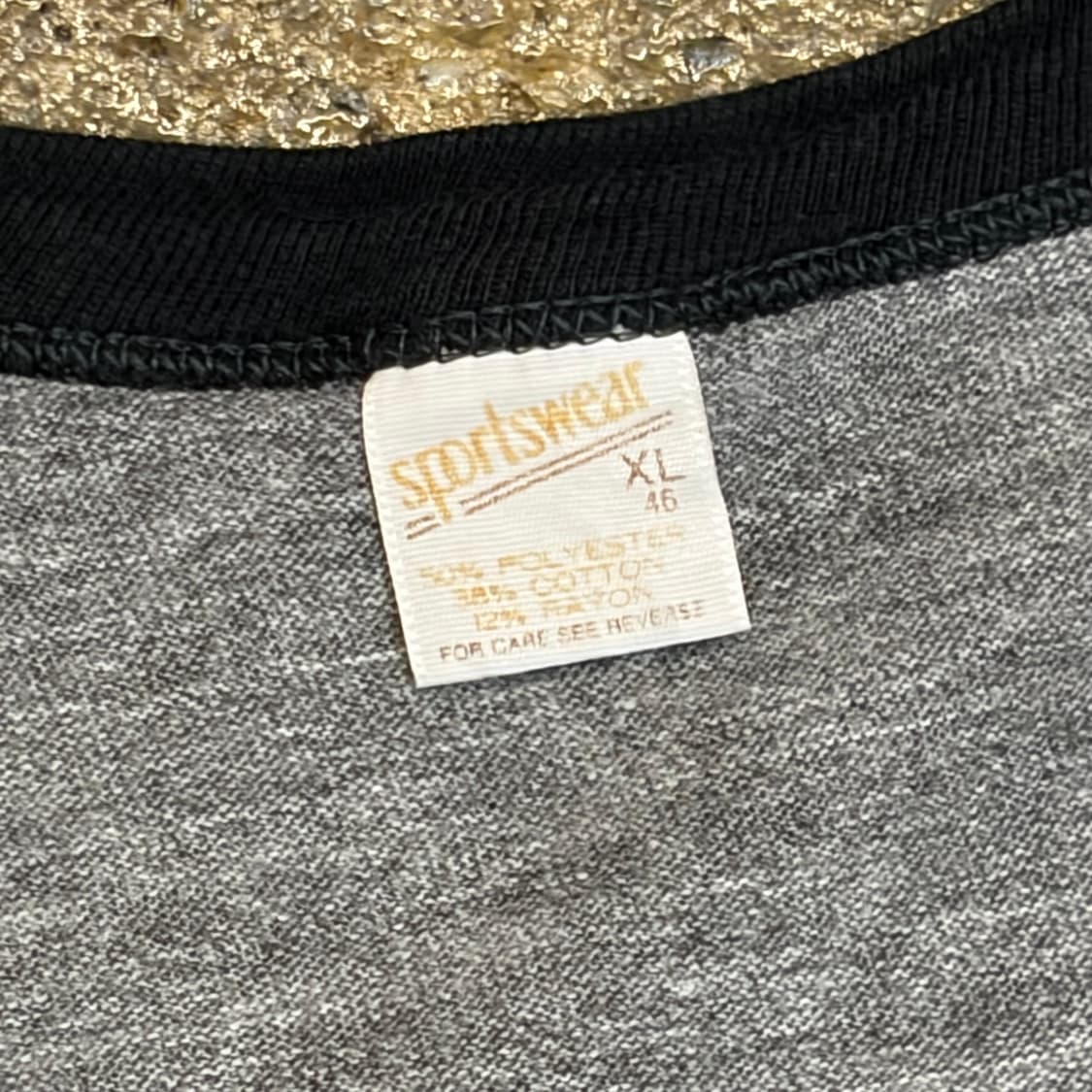 80s Made in USA 미국 빈티지 싱글스티치 링거티 반팔티 상품이미지5